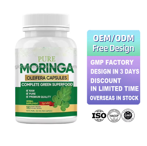 Suplemen Ekstrak Daun <span class=keywords><strong>Moringa</strong></span> Oleifera Organik Ausreson Plant-Based Wellness, Suplemen Superfood Hijau Kapsul <span class=keywords><strong>Moringa</strong></span> Oleifera - Product Image 2