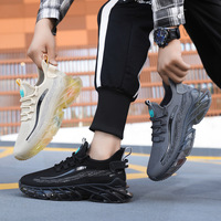Chaussures de course pour hommes à semelle en gel, design respirant et élégant, antidérapantes, idéales pour le printemps et l'automne, en stock, marque de créateur