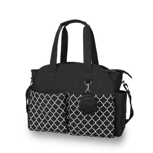 Nuova Borsa Portatile a Tracolla per Mamma in Poliestere Impermeabile con Stampa Geometrica per Viaggi e Attività all'Aperto - Product Image 1