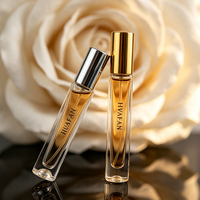 Flacon de parfum en verre transparent de voyage avec pulvérisateur à pompe, impression sérigraphique personnalisée, 10 ml