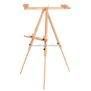 Có thể điều chỉnh sàn gỗ Giá vẽ nắm giữ lên đến 112 "cao nghệ thuật hoặc nghệ sĩ phác thảo sơn hiển thị giá vẽ đứng w07e - Product Image 5