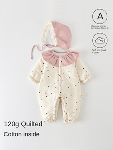 Neonata 0-6 mesi invernale Casual con chiusura a bottone <span class=keywords><strong>100</strong></span>% cotone principessa stile occidentale in cotone per neonati ricamati in 3D - Product Image 6