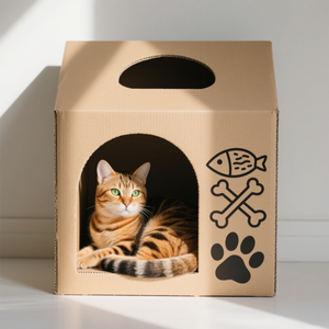 Custom Meerdere Grootte Golfkarton Honden En Katten Huis Doos Voor Huisdier Party - Product Image 6