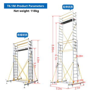 Hợp kim nhôm nhanh chóng khóa gấp giàn giáo cho thiết lập sự kiện 2-8m Chiều cao - Product Image 2
