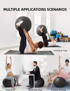 Nuova Palla da Yoga Gonfiabile in PVC con Superficie Liscia, Anti-Scoppio, per Fitness e Pilates - Product Image 5