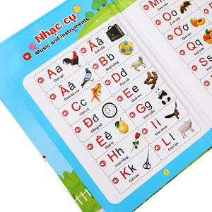 Libro Electrónico Interactivo de Sonidos <span class=keywords><strong>en</strong></span> <span class=keywords><strong>Inglés</strong></span> para Niños, Juguete Educativo de Plástico con Audio, Alfabeto, Números, Animales, Jiexunda - Product Image 6