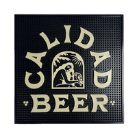Tapis de bar en caoutchouc PVC souple avec logo personnalisé Accessoires de décoration de comptoir pour bars Café Resturand