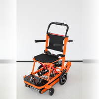 Chariot électrique pour fauteuil roulant, monte-escaliers, capacité 159 kg, type assis-débout, batterie lithium, chenilles, télécommande, équipement médical
