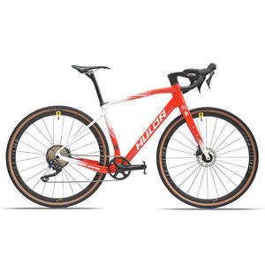 Bicicleta de Gravel de Fibra de Carbono 700C, 10 Velocidades, Frenos de Disco Hidráulicos, Bicicleta de Ciclismo Todoterreno para Adultos - Product Image 1