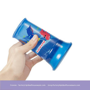 Taza de aprendizaje de silicona de grado alimenticio para bebé, Copas de entrenamiento para beber anticaída, venta al por mayor - Product Image 2