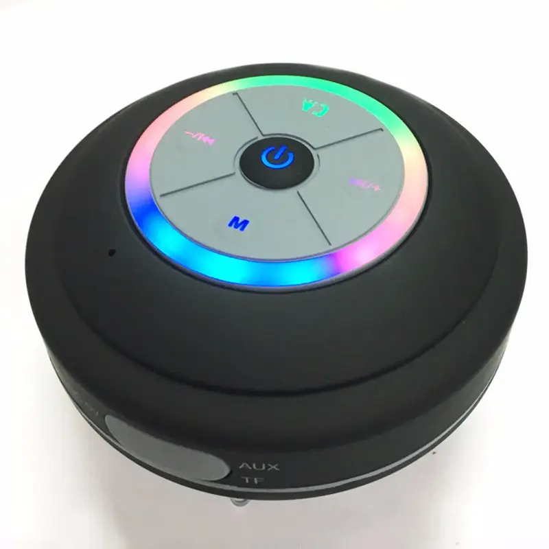 Çin üretici Q9 taşınabilir açık LED Subwoofer duş müzik ses kutusu kablosuz su geçirmez BT mobil hoparlör ile TF/FM/AUX