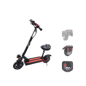 Patinete Eléctrico de 10 Pulgadas con Motor sin Escobillas de 1000W, Plegable, Todoterreno, con Asiento, Iluminación LED, para Adultos, Uso en Exteriores - Product Image 1