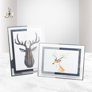 Cadre de certificat personnalisé A4 6 pouces, cadre photo en verre cristal, cadre en cristal de verre simple créatif pour l'affichage de mariage, vente en gros - Product Image 6