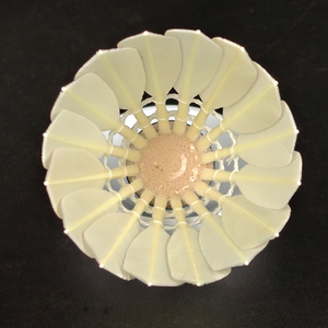 DunRun <span class=keywords><strong>DR</strong></span>-11 Yüksek Kaliteli İyi Uçuş Özellikli Ağartılmış Kaz Tüyü Badminton Topu Üreticisi Çin'de Fabrika Fiyatı - Product Image 1