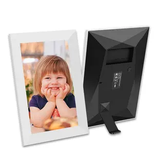 32GB Memory 10.1 Inch WiFi Digital Picture Frame Touch Screen Smart Photo Frames Share Photos Instantly Via Frameo APP White