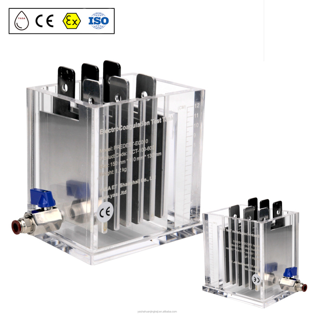 Custom Made Electrolysis Water Electrolysis Device Electrocoagulation Lab Test Equipment Pilot Test EC Electrodes YASA ET