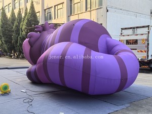 Ballon géant gonflable de chat de Cheshire de Jenor, inspiré d'<span class=keywords><strong>Alice</strong></span> <span class=keywords><strong>au</strong></span> <span class=keywords><strong>pays</strong></span> <span class=keywords><strong>des</strong></span> <span class=keywords><strong>merveilles</strong></span> - Taille et couleur personnalisables, décoration durable - Product Image 6