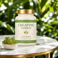 YANOVA ODM/OEM Marque Privée Végétaliens Sans Sucre Créatine Monohydrate Naturelle en Gummies Saveurs Assorties Croissance Musculaire Adulte Force