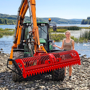 Benna perforata per escavatore ad alta resistenza all'usura per il recupero di erbacce e giunco da laghi e per lavori di manutenzione - Product Image 6