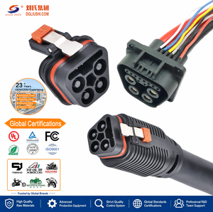 Connecteur de moto électrique mâle/femelle 80A/160A, <span class=keywords><strong>type</strong></span> rond 4+<span class=keywords><strong>10</strong></span>, assemblage de câbles personnalisé pour moto tout-terrain électrique - Product Image 1