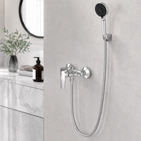 Tuyau de douche flexible universel en acier inoxydable avec tube intérieur en PVC anti-explosion pour douchette à main et utilisation en salle de bain