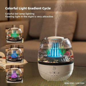 Nuova Idea Regalo 2026: Umidificatore per Acquario 350ml Bianco, Diffusore di Oli Essenziali ad Ultrasuoni, Diffusore per Aromaterapia - Product Image 3