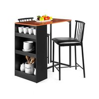 Table de bar rectangulaire moderne nordique en bois massif, durable, de luxe, couleur personnalisable, pour restaurant et centre commercial