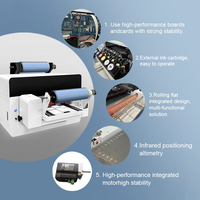 Meilleur prix pour imprimante UV cylindrique 4050 avec tête XP600, machine à plat 4050 avec tête d'impression DX7, imprimante UV multifonctionnelle mini