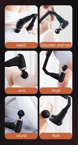 ปืนนวดกล้ามเนื้อขนาดเล็กแบบพกพาเครื่องนวดตัวเครื่องนวดกล้ามเนื้อแบบใช้มือจับลึกสำหรับขาหลังและคอ - Product Image 5