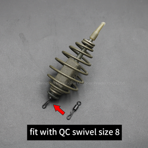 Mangeoire spirale avec pivot QC pour la pêche à la carpe, utilisable avec une <span class=keywords><strong>ligne</strong></span> <span class=keywords><strong>de</strong></span> bascule ou une <span class=keywords><strong>ligne</strong></span> principale en nylon - Product Image 3