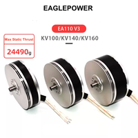 Moteur brushless outrunner EAGLEPOWER EA110 V3 de troisième génération 110.4*49 KV100/KV140/KV160, poussée statique maximale de 20.1kg, 4273W