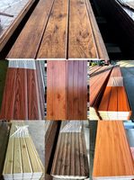Panneaux isolants de qualité en gros, bardage mural métallique, panneau sandwich PU, série grain de bois, écologique, pour chambre froide et atelier