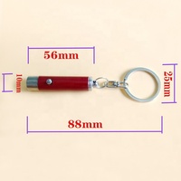 Pour QXMOVING Logo personnalisé Mini porte-clés EDC lampe de poche 395nm LED UV ultraviolet étanche en alliage d'aluminium pour le Camping