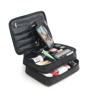 Korean version of Ms nylon waterproof cosmetic bag diamond travel storage cosmetic bag wash wholesale spot