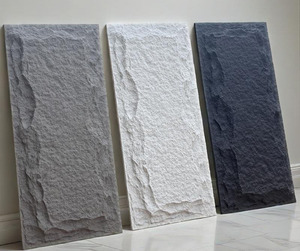 Hiện đại bán buôn PU đá đá nhân tạo Faux đá da Veneer tường bảng điều chỉnh không thấm nước bên ngoài PU tấm ốp cho phòng tập thể dục - Product Image 6