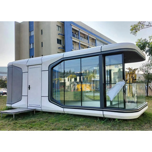 2025 Cápsula espacial moderna de lujo Casa pequeña prefabricada Casa móvil para hotel y Villa Hecho de panel sándwich de alta calidad - Product Image 1