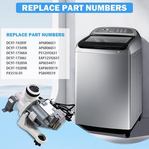 Pompe de vidange <span class=keywords><strong>pour</strong></span> lave-linge Samsung DC97-19289F DC97-19289B DC97-19289A PX3516-01 – Remplace DC97-17349B DC97-17366A - Product Image 2