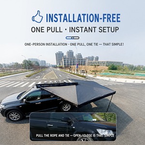 270 Degree Car <b>Side</b> <b>Awning</b> Waterproof, 2.5M Radius Free Standing SUV 4x4 Vehicle <b>Awning</b> for Camping Outdoor - Product Image 2