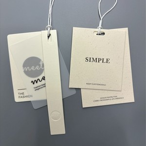 2025 Cheap Custom Design Printing Name Logo <strong>Paper</strong> <strong>Garment</strong> Hangtag Labels Clothing Hang <strong>Tags</strong> With <strong>String</strong> - Product Image 6