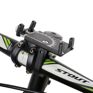<span class=keywords><strong>Support</strong></span> de téléphone portable en alliage d'aluminium pour vélo, moto, trottinette électrique, fixation sur guidon, <span class=keywords><strong>support</strong></span> de téléphone pour VTT - Product Image 2