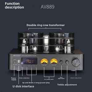 <span class=keywords><strong>Amplificador</strong></span> de Tubos Osun British Augsburg Fever, <span class=keywords><strong>Amplificador</strong></span> de Válvulas de Alta Potencia Hi-Fi, Bluetooth, Alta Fidelidad, Fibra Óptica, Coaxial - Product Image 4