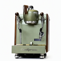 Machine à café expresso professionnelle à double chaudière pour la maison avec pompe rotative, double contrôle PID et tête de brassage saturée