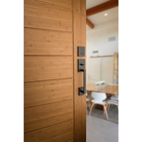 Porte d'entrée en bois massif de bonne qualité, livraison gratuite, sécurité lourde, portes extérieures, ouverture