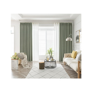 <span class=keywords><strong>Tenda</strong></span> parasole con gancio isolante per soggiorno e camera <span class=keywords><strong>da</strong></span> letto in Crepe <span class=keywords><strong>verde</strong></span> Matcha giapponese - Product Image 6
