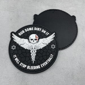 얼룩을 낀다는 뜻을 담은 'Rub Some Dirt on It' 크리스프 PVC <span class=keywords><strong>3</strong></span>인치 전술 패치, 모자와 의류에 붙이는 3D EMT 재미있는 패치 - Product Image 6