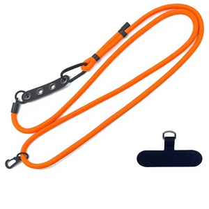 Cordon de téléphone en corde de 8 mm d'épaisseur avec logo personnalisé, sangle télescopique réglable pour port croisé, cordon anti-perte pour extérieur - Product Image 1