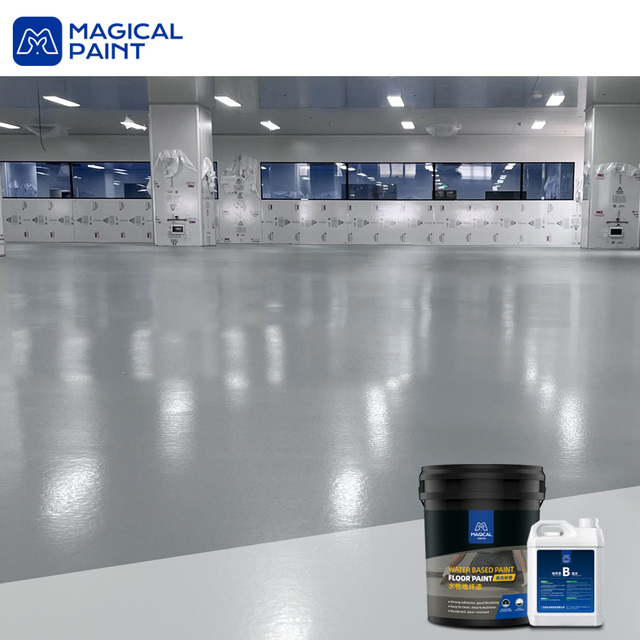 Concrete Polyurethane Self Leveling Floor Paint Anti Slip Dust Proof Super Wear Resistance High Gloss Floor Coating