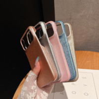 Étui de téléphone en cuir craquelé métallique de luxe pour iPhone 18 Pro Max 17 16 15 Plus, coque de protection antichoc en PC rigide texturé