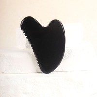 Vente en gros de pierres noires Bian pour massage du cou, Gua Sha, massage facial, grattage du visage et du corps, thérapie anti-âge, beauté, Guangdong LRYS