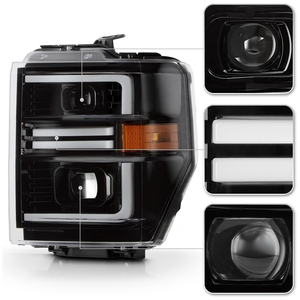 Faros Delanteros LED DRL con Proyector para Ford E150 E250 <span class=keywords><strong>2008</strong></span>-2014 E350 E450 <span class=keywords><strong>2008</strong></span>-2021, Luz de Giro, 12V - Product Image 4